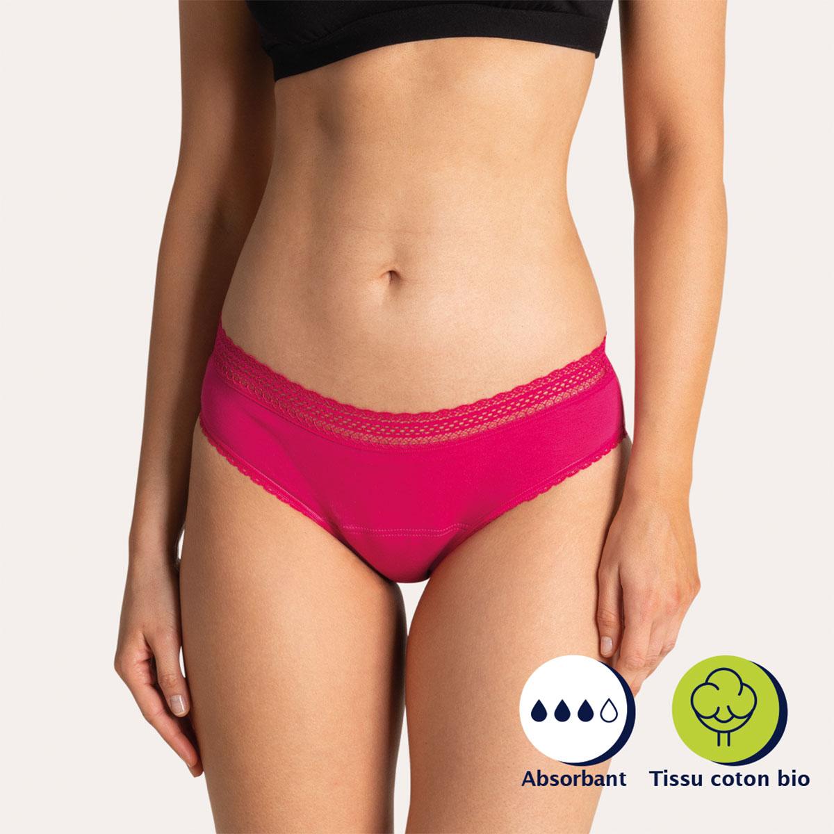 Culotte menstruelle femme Care coton issu de l'agriculture biologique Athena