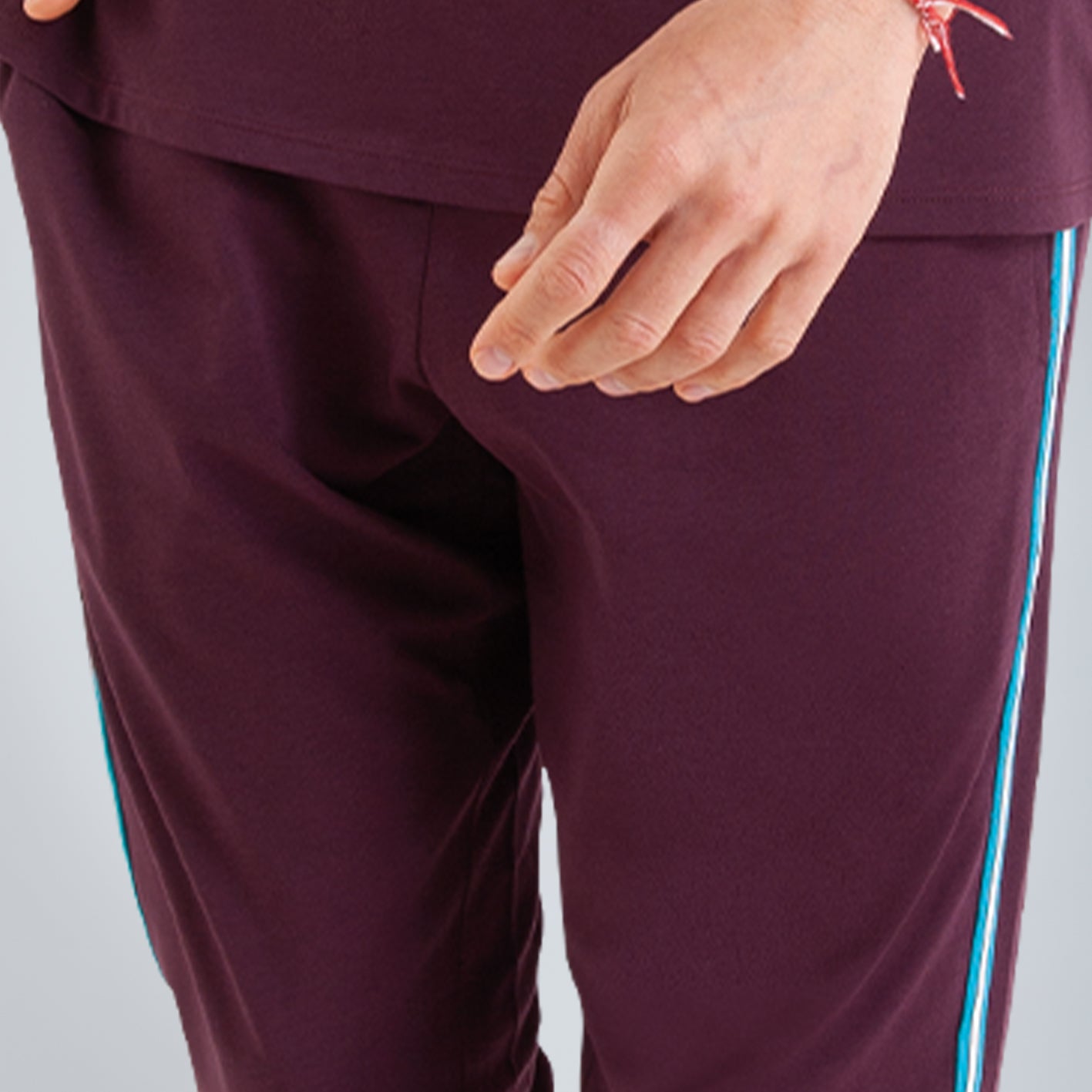 Pyjama long manches courtes col rond homme Club Athena