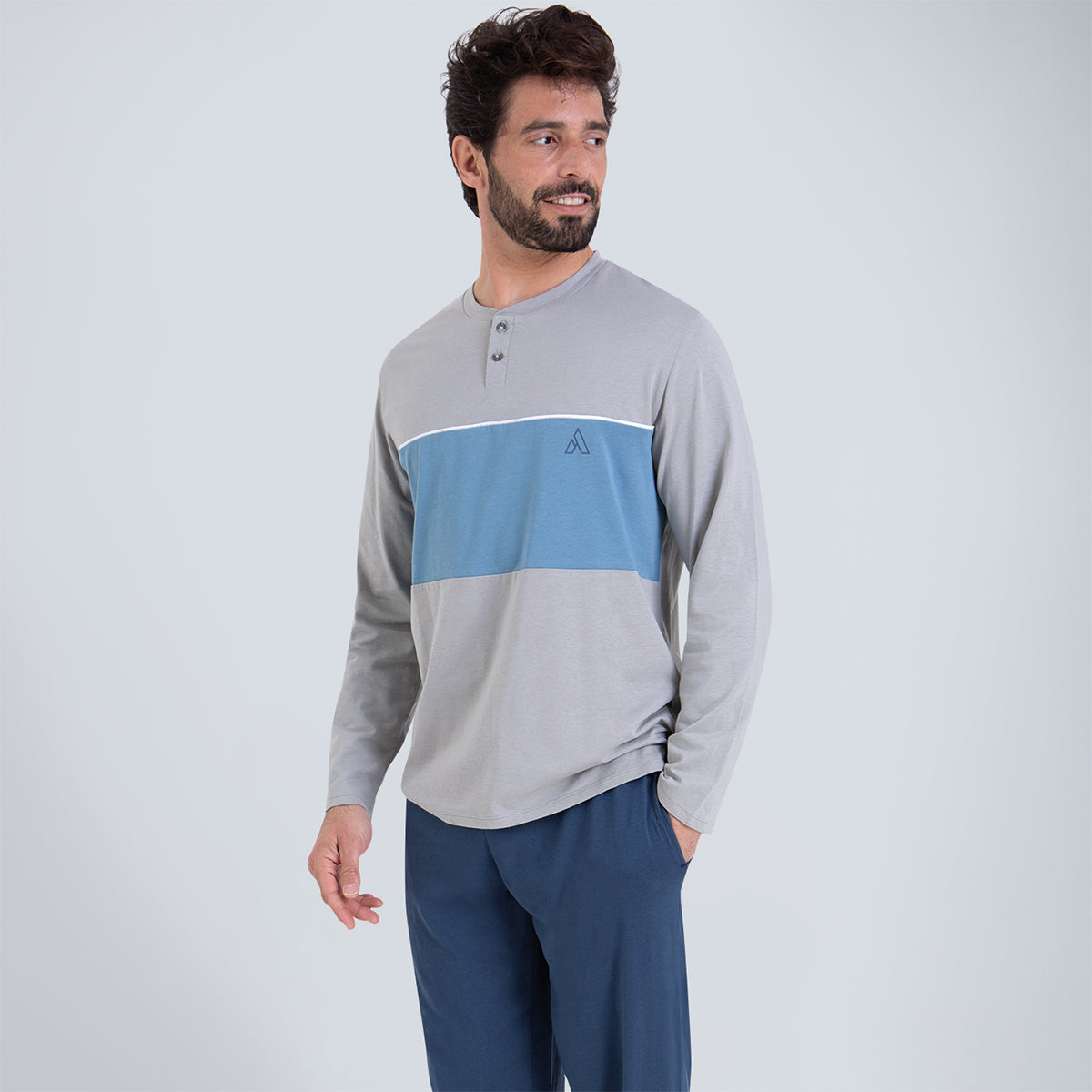 Pyjama long col tunisien homme Chic Athena