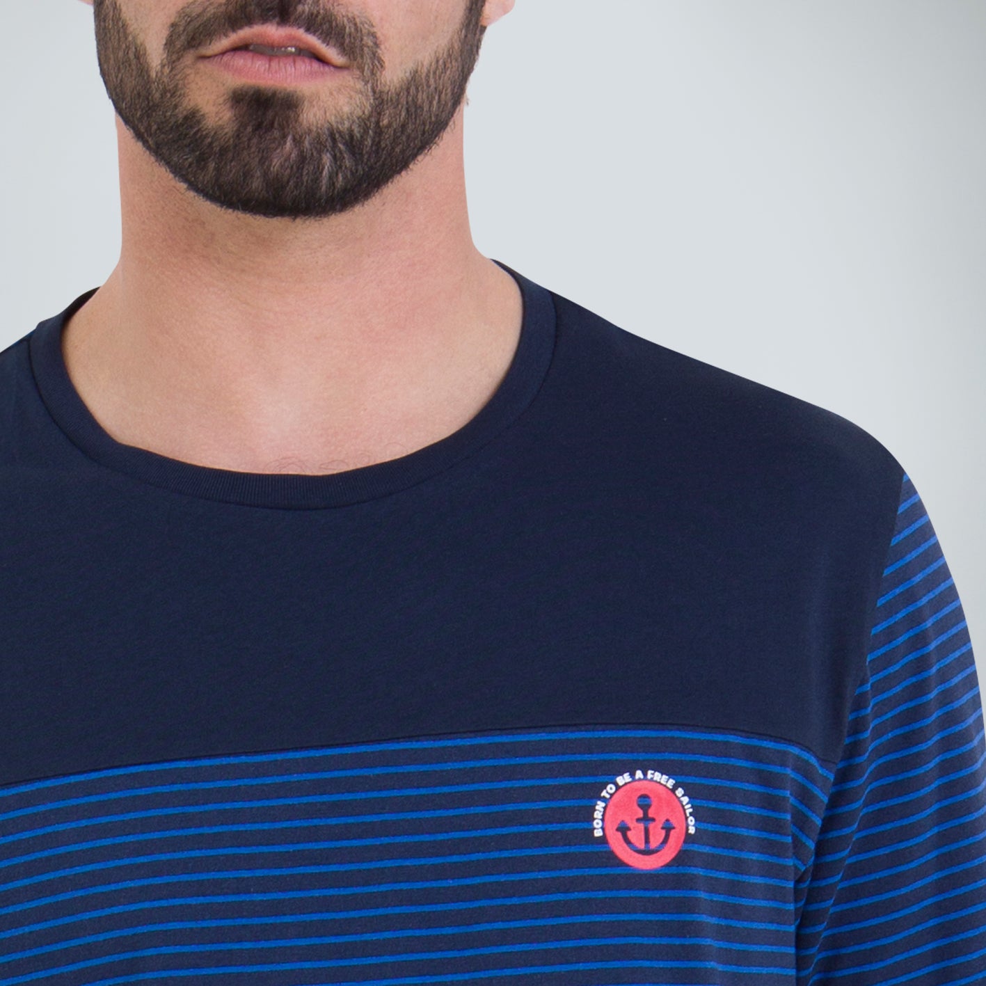 Pyjama court rayures homme L'Escale Athena