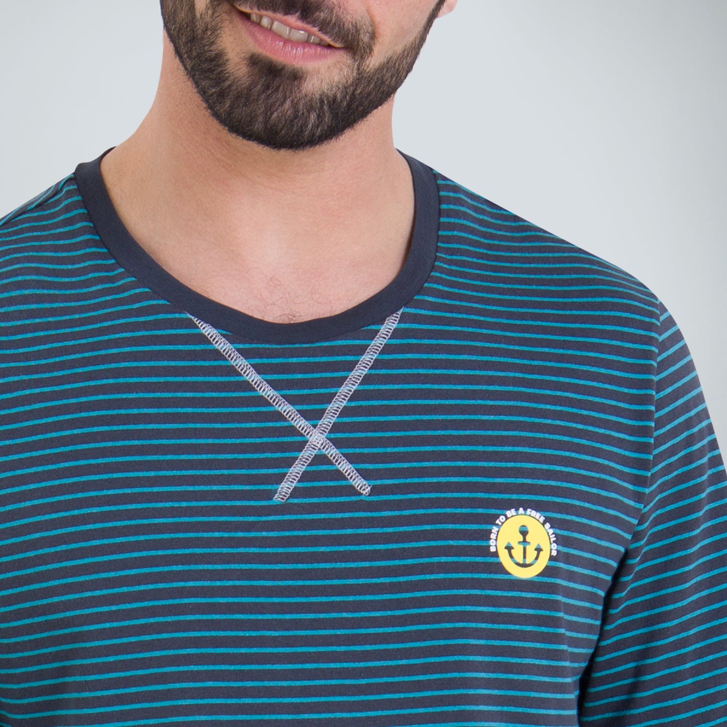 Pyjama long rayures homme L'Escale Athena