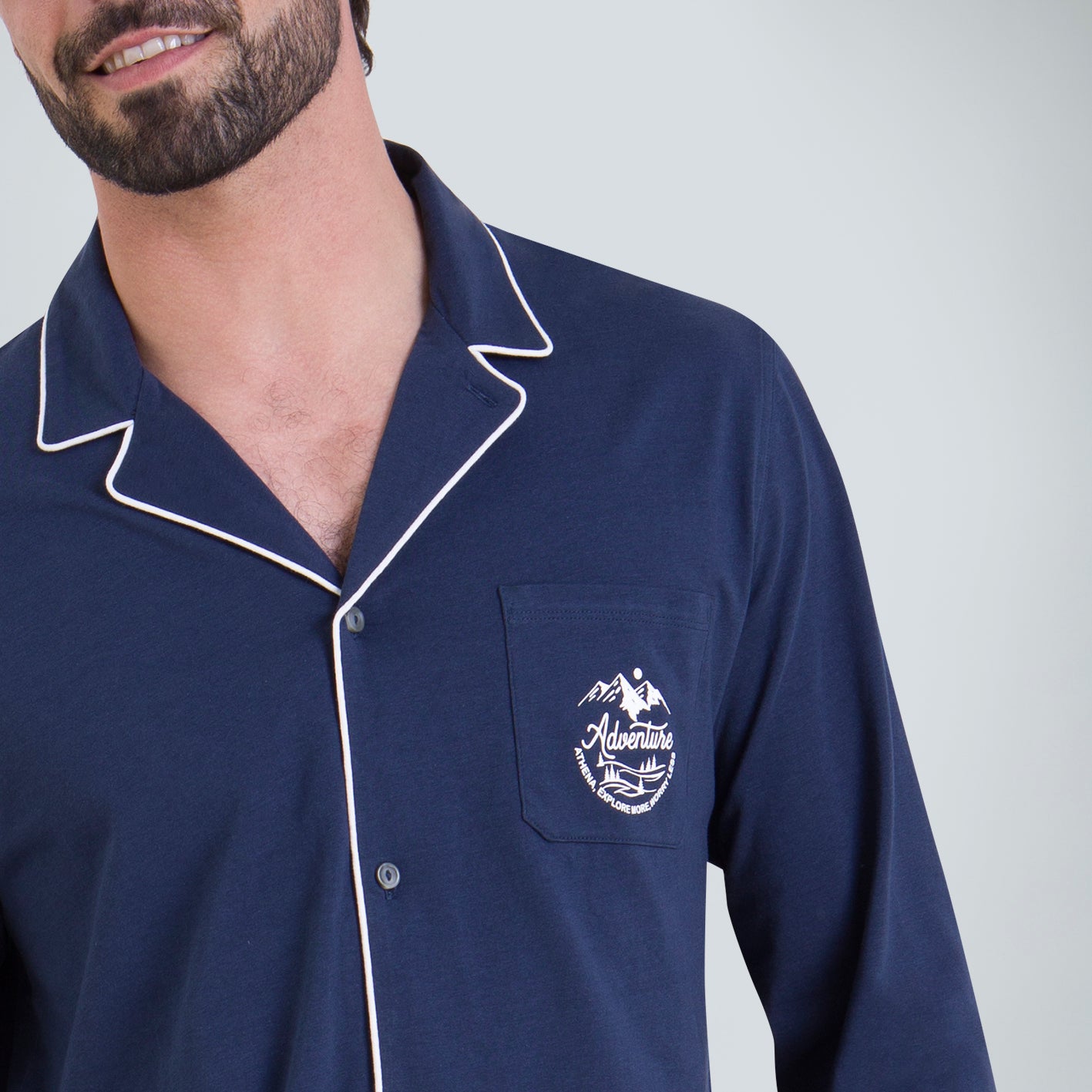 Pyjama long homme Winter Athena