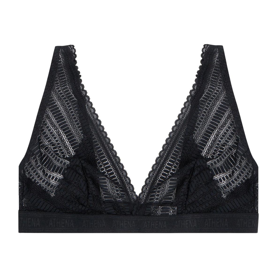 Soutien-gorge triangle sans armatures femme Dentelle Athena