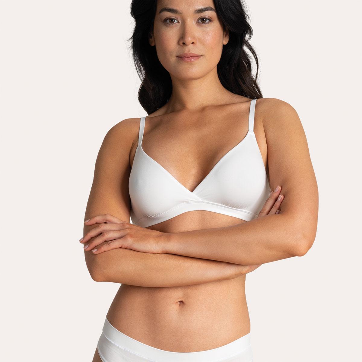 Soutien-gorge triangle croisé sans armatures femme Easy Seconde Peau Athena