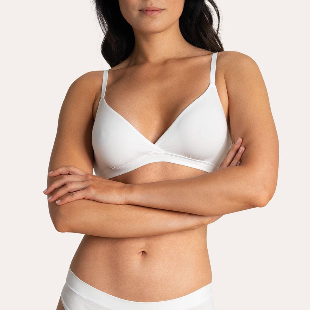Soutien-gorge triangle croisé sans armatures femme Easy Seconde Peau Athena