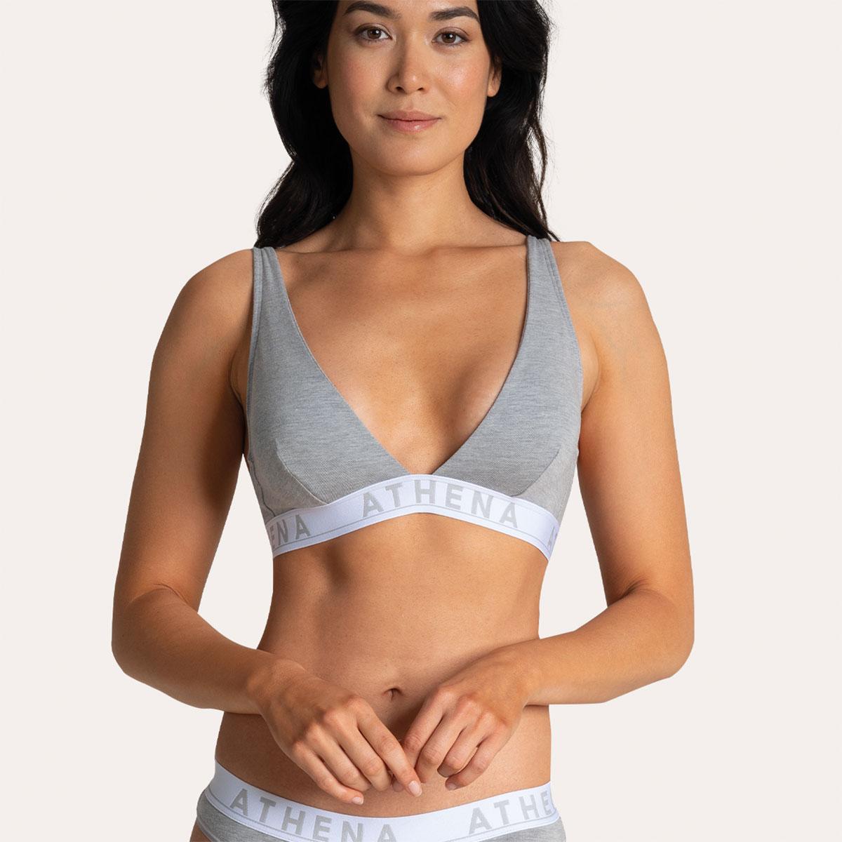 Soutien-gorge triangle sans armatures à coques amovibles femme Easy Color Athena