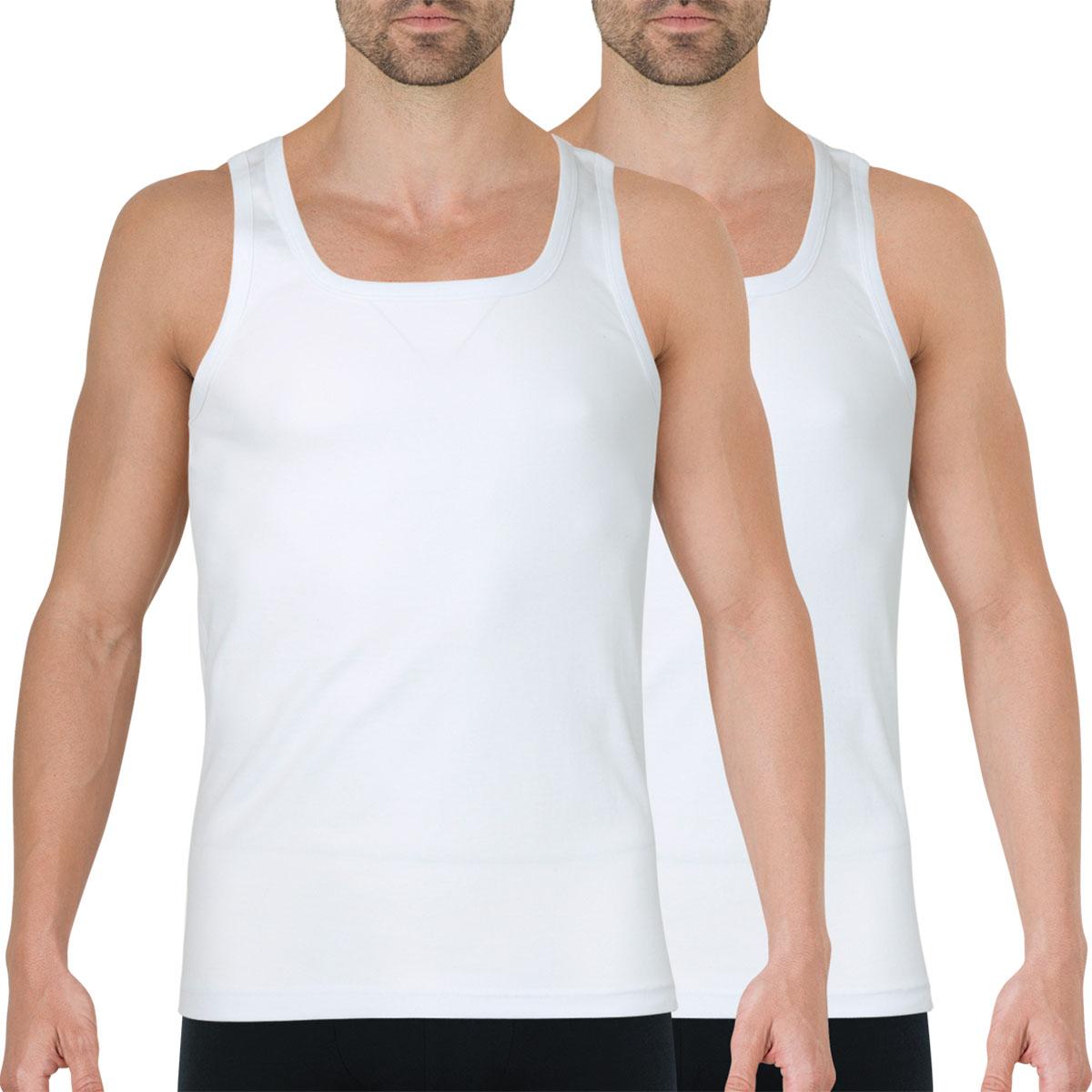 Lot de 2 débardeurs homme coton issu de l'agriculture biologique Athena