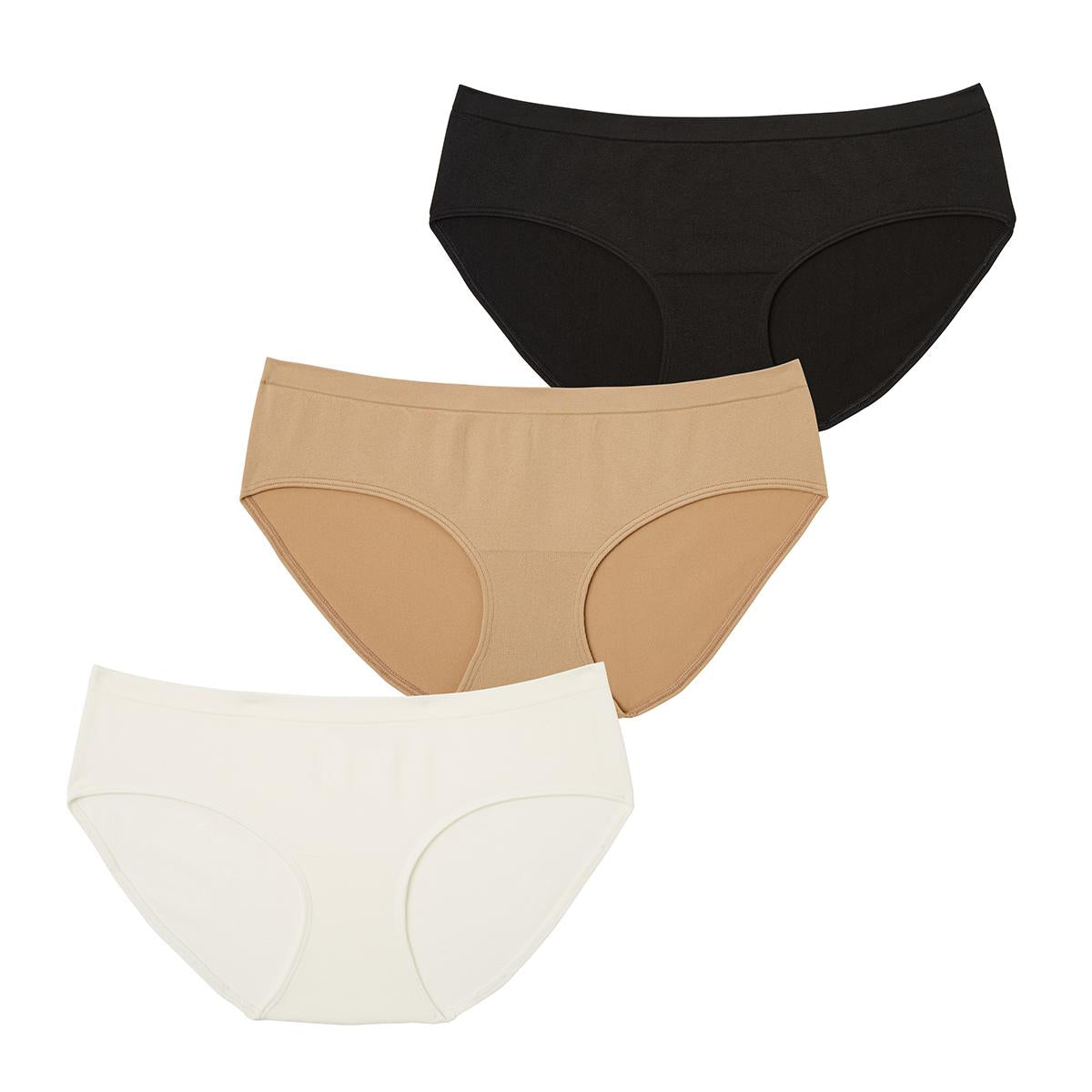 Lot de 3 slips femme Easy Sans Couture Athena