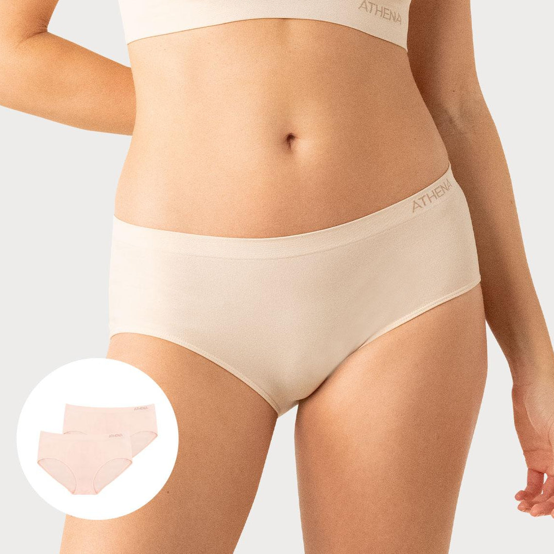 Lot de 2 hipsters sans coutures femme My Petit Prix Athena