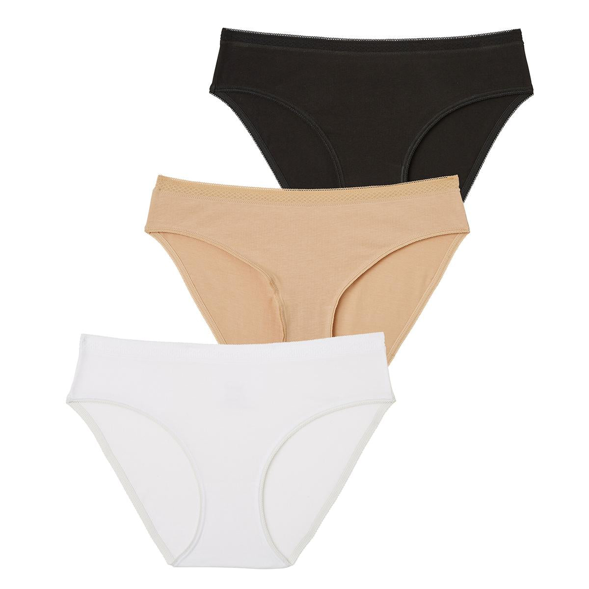 Lot de 3 slips femme Ecopack Trio Essentiels Athena