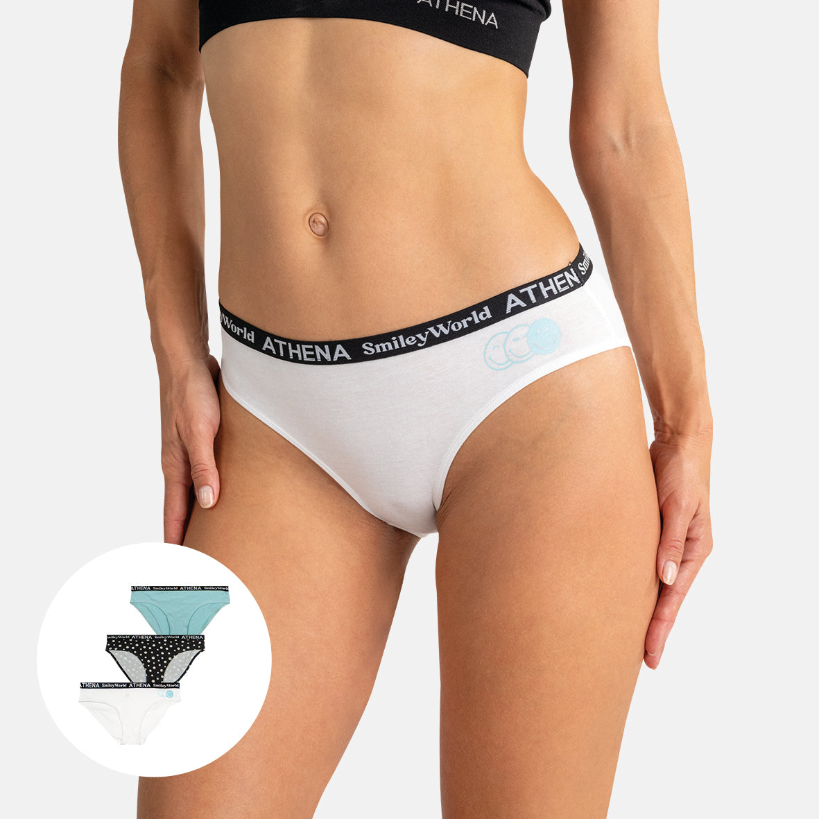 Lot de 3 culottes femme SmileyWorld® I Athena