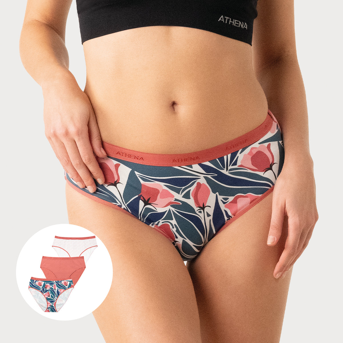 Lot de 3 culottes femme Ecopack Mode Athena