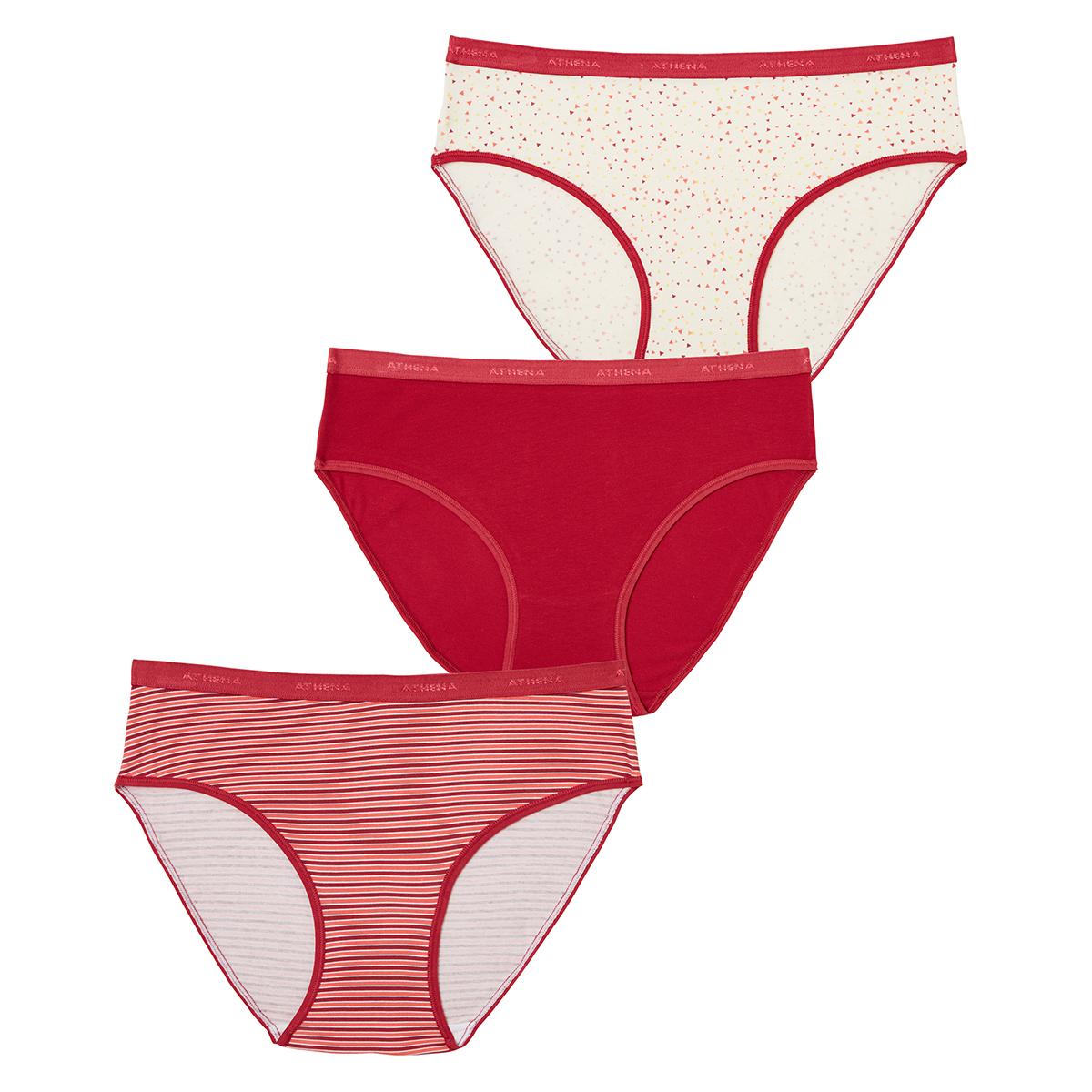 Lot de 3 slips femme Ecopack Mode Athena