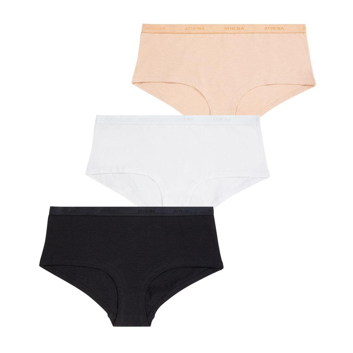 Lot de 3 boxers femme Ecopack Basic Athena