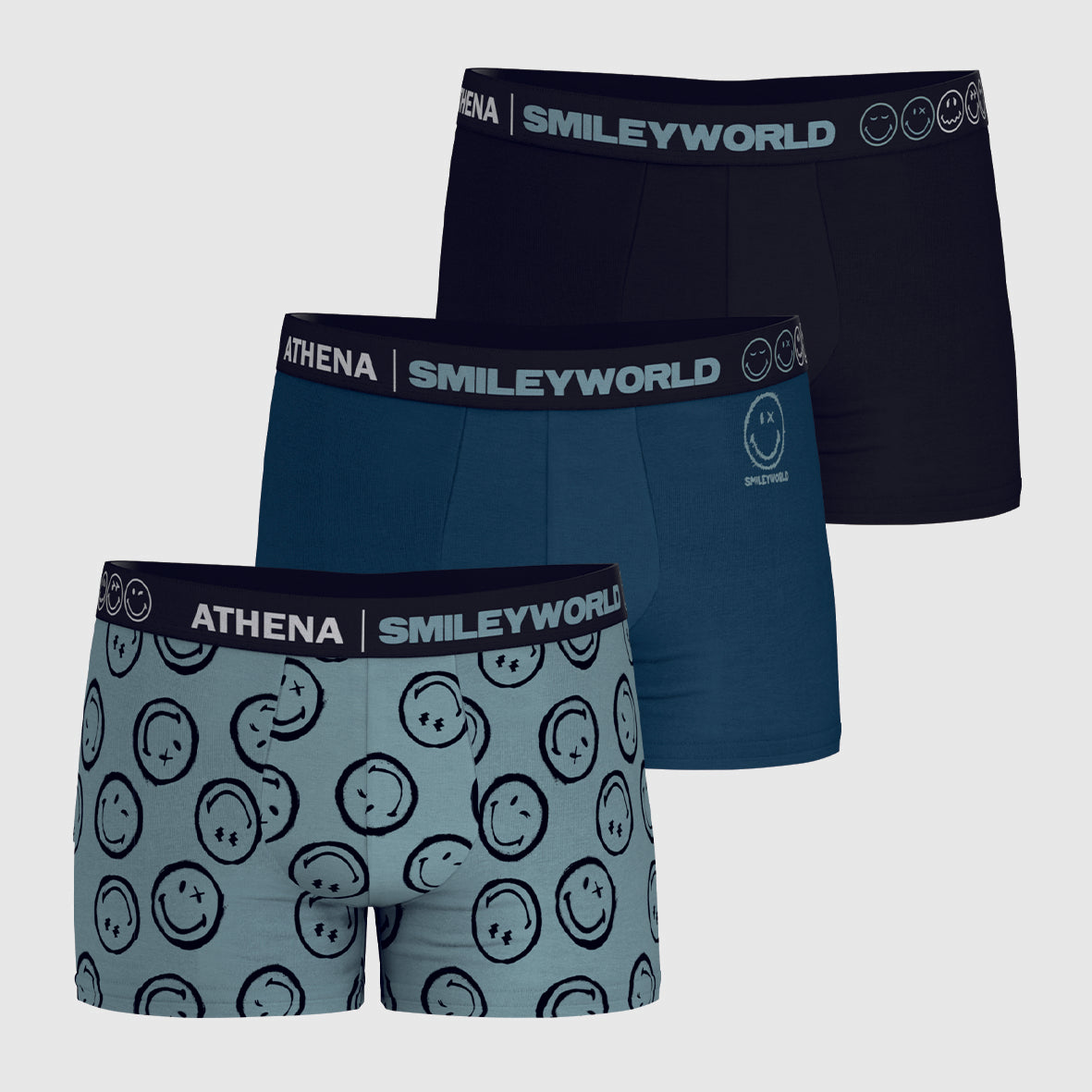 Lot de 3 boxers homme SmileyWorld® I Athena