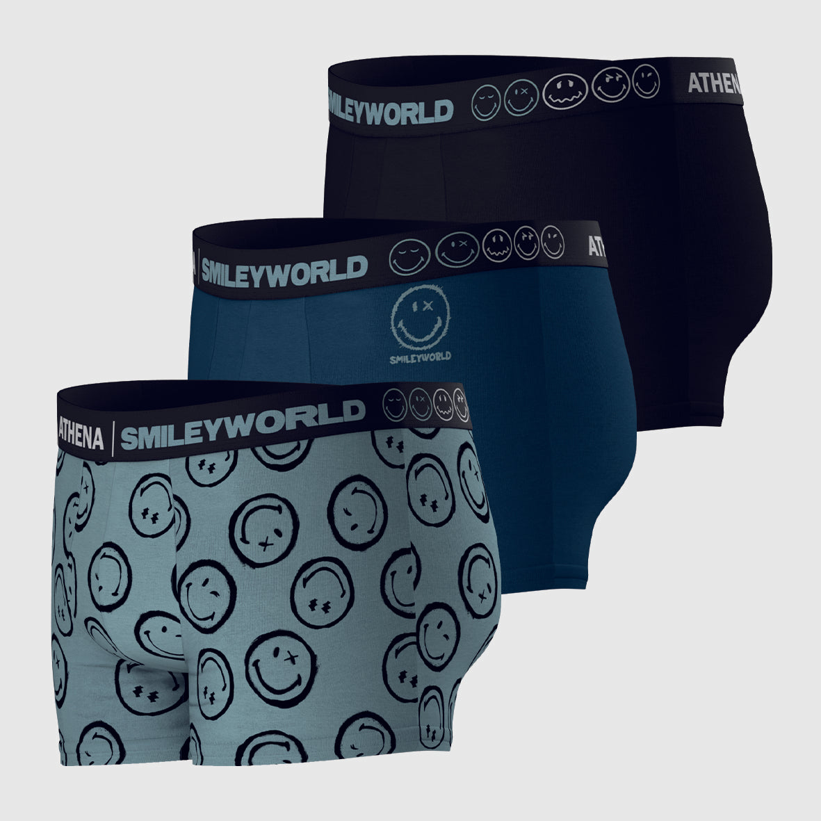 Lot de 3 boxers homme SmileyWorld® I Athena