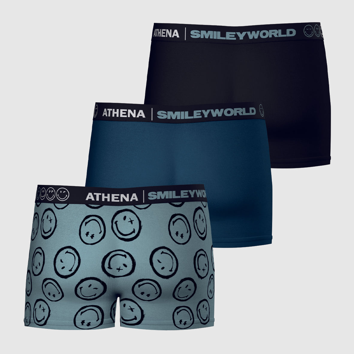 Lot de 3 boxers homme SmileyWorld® I Athena