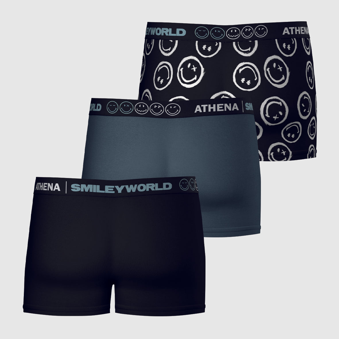 Lot de 3 boxers homme SmileyWorld® I Athena