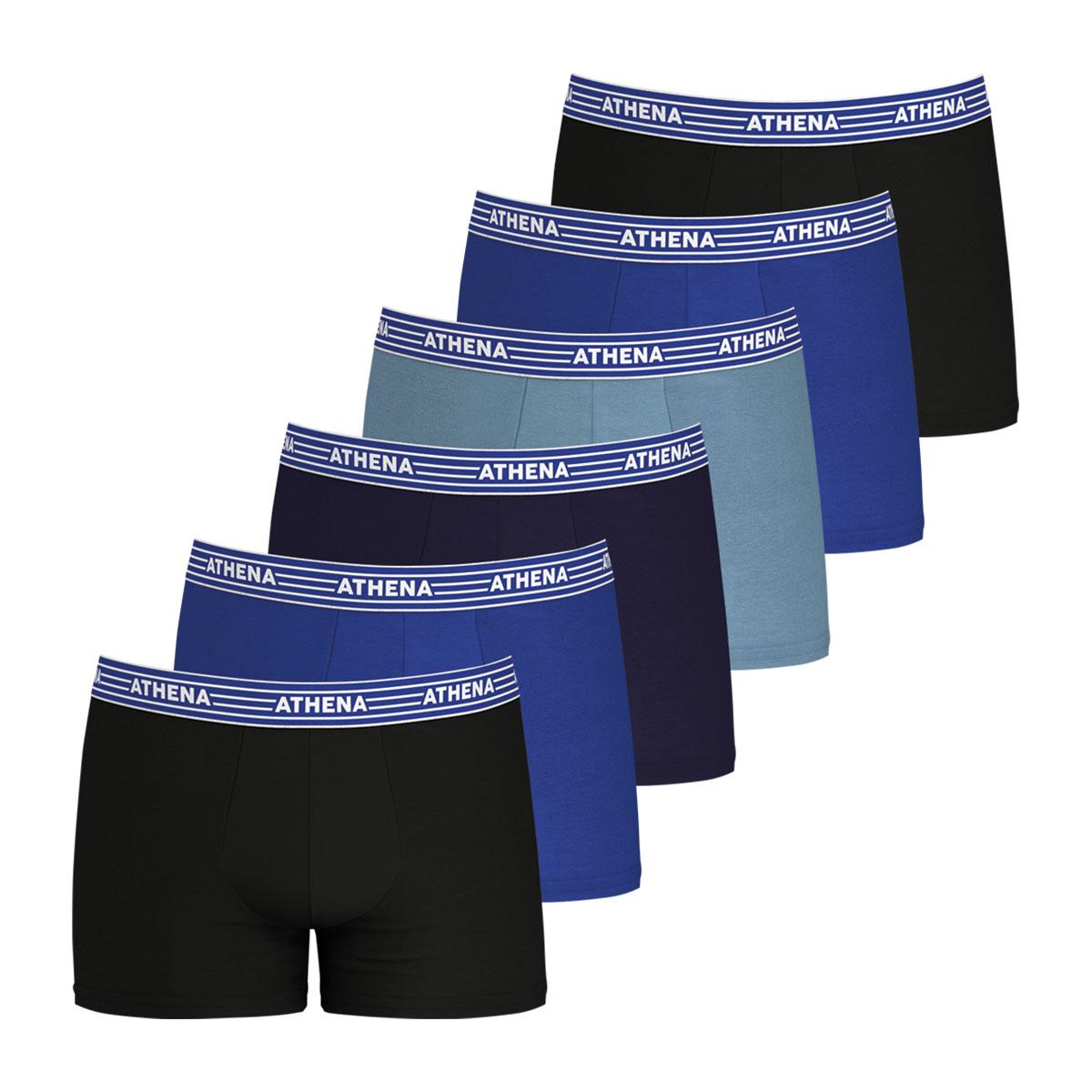 Lot de 6 boxers homme Athena