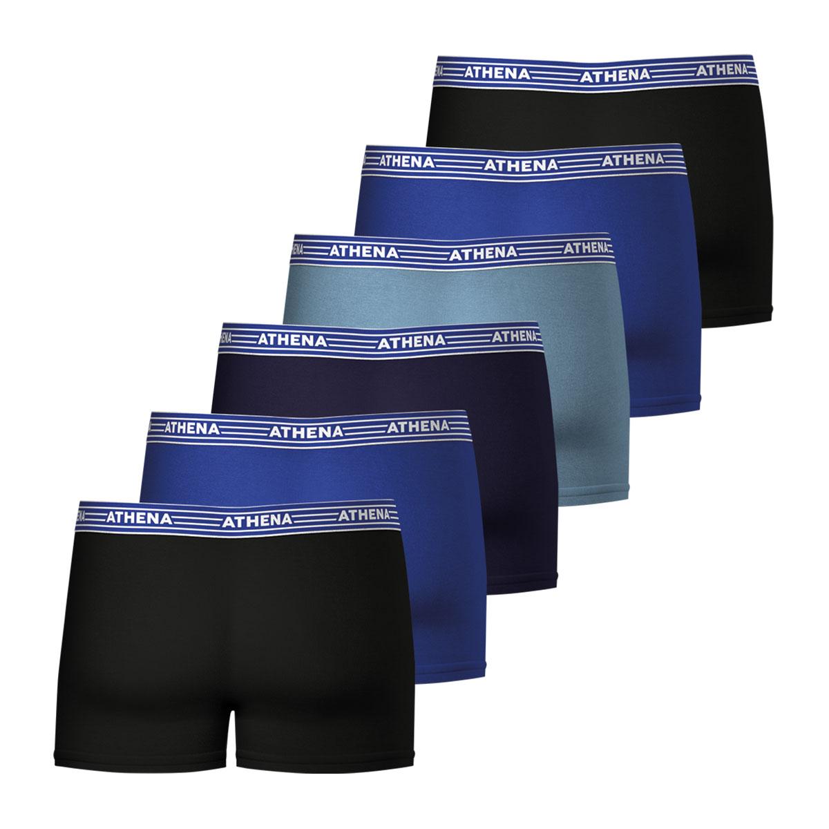 Lot de 6 boxers homme Athena