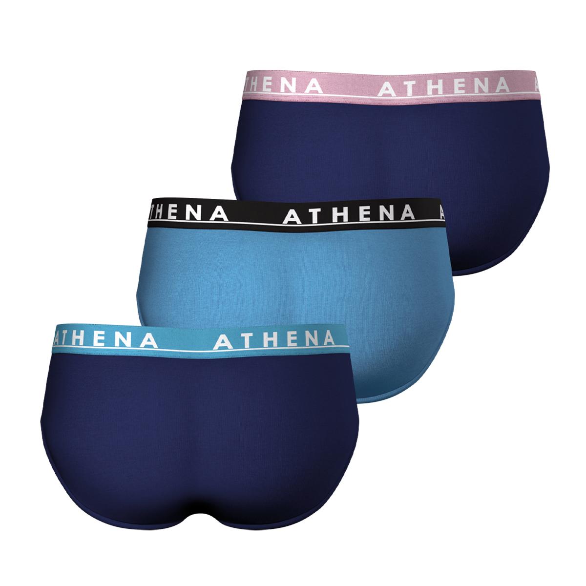 Lot de 3 slips homme Easy Color Athena