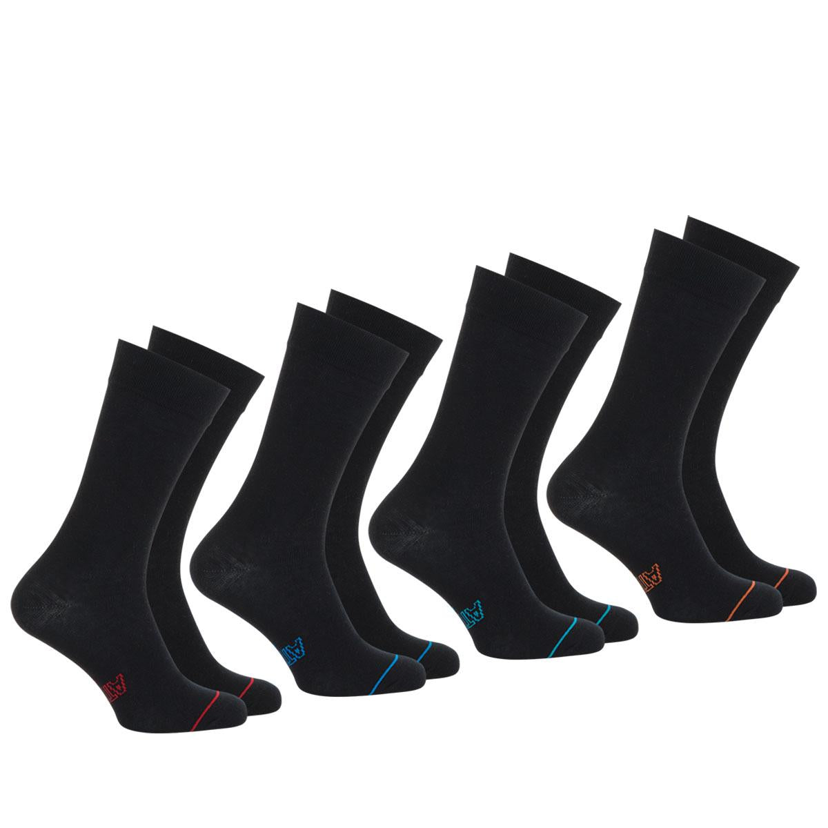 Lot de 4 paires de chaussettes hautes crew Ecopack Athena