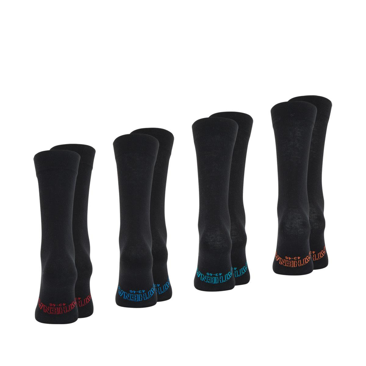 Lot de 4 paires de chaussettes hautes crew Ecopack Athena