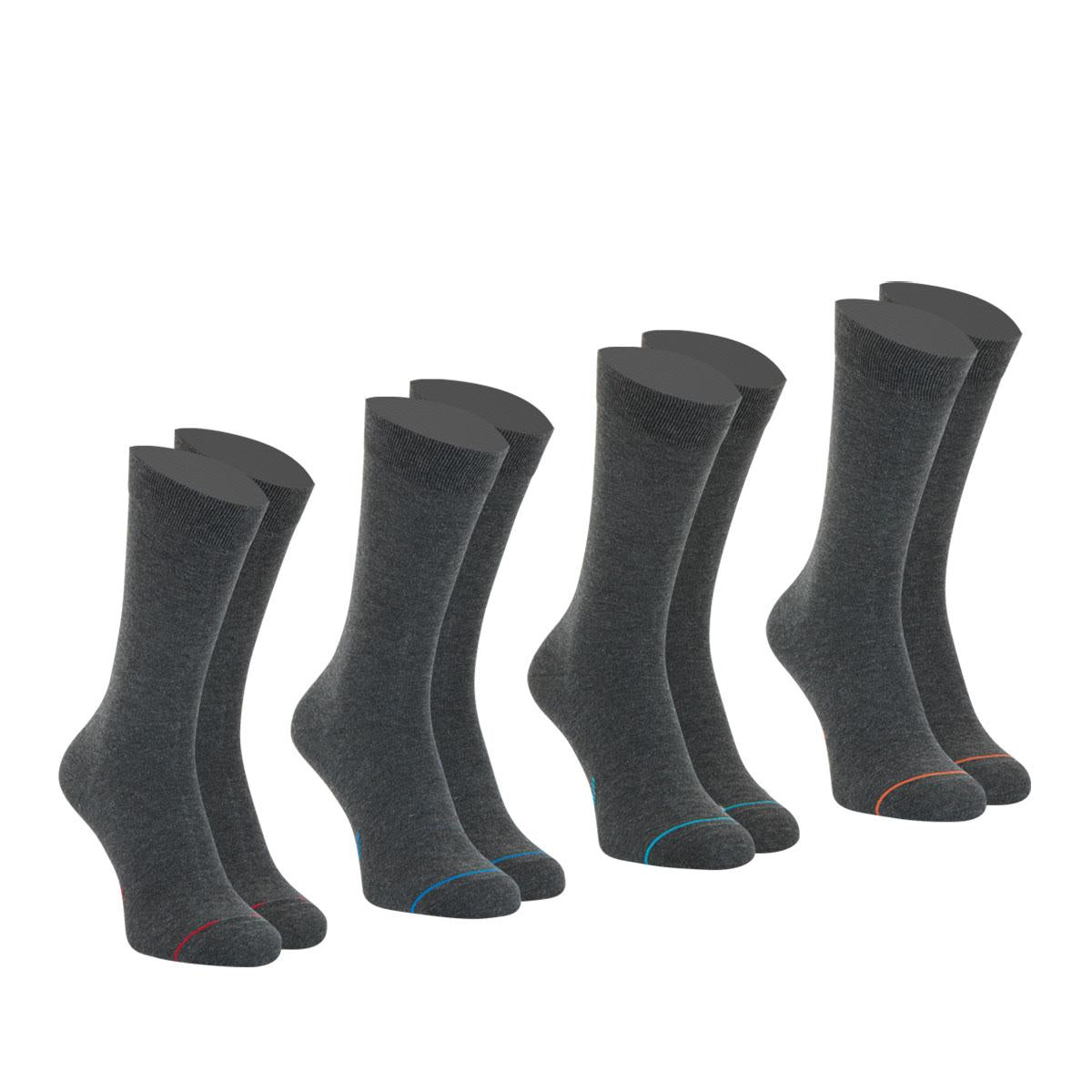 Lot de 4 paires de chaussettes hautes crew Ecopack Athena