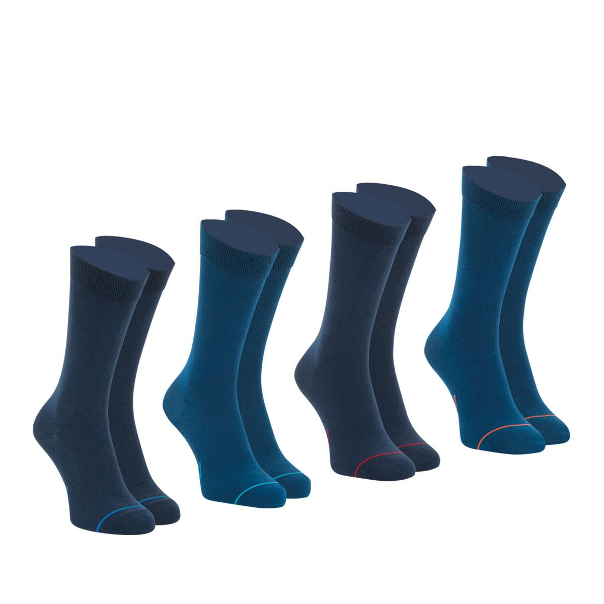 Lot de 4 paires de chaussettes hautes crew Ecopack Athena