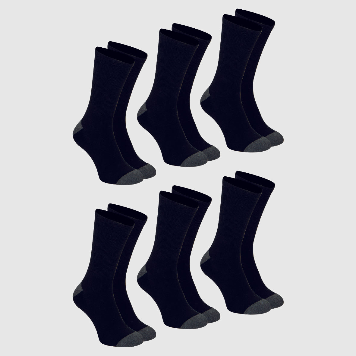 Lot de 6 mi-chaussettes homme Ecopack Sport Athena