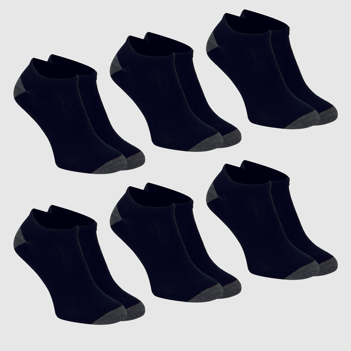 Lot de 6 paires de socquettes homme Ecopack Sport Athena