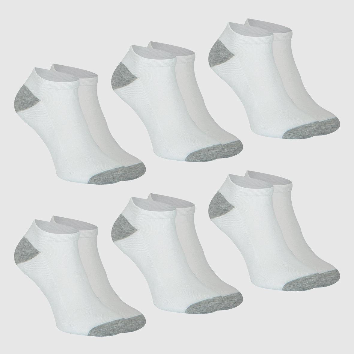 Lot de 6 paires de socquettes homme Ecopack Sport Athena