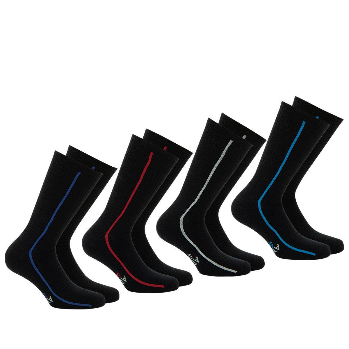 Lot de 4 paires de chaussettes de sport mi-hautes Athena