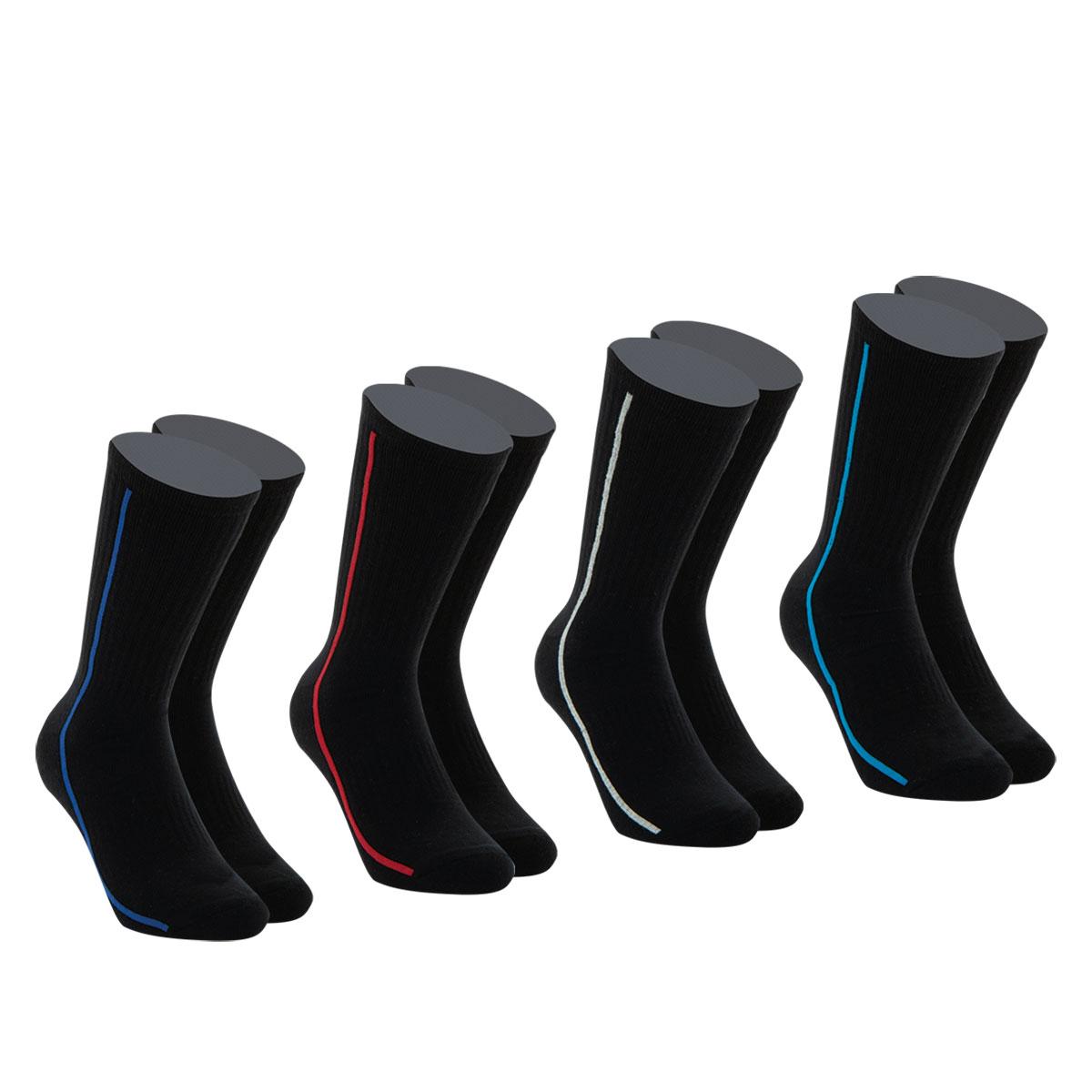Lot de 4 paires de chaussettes de sport mi-hautes Athena