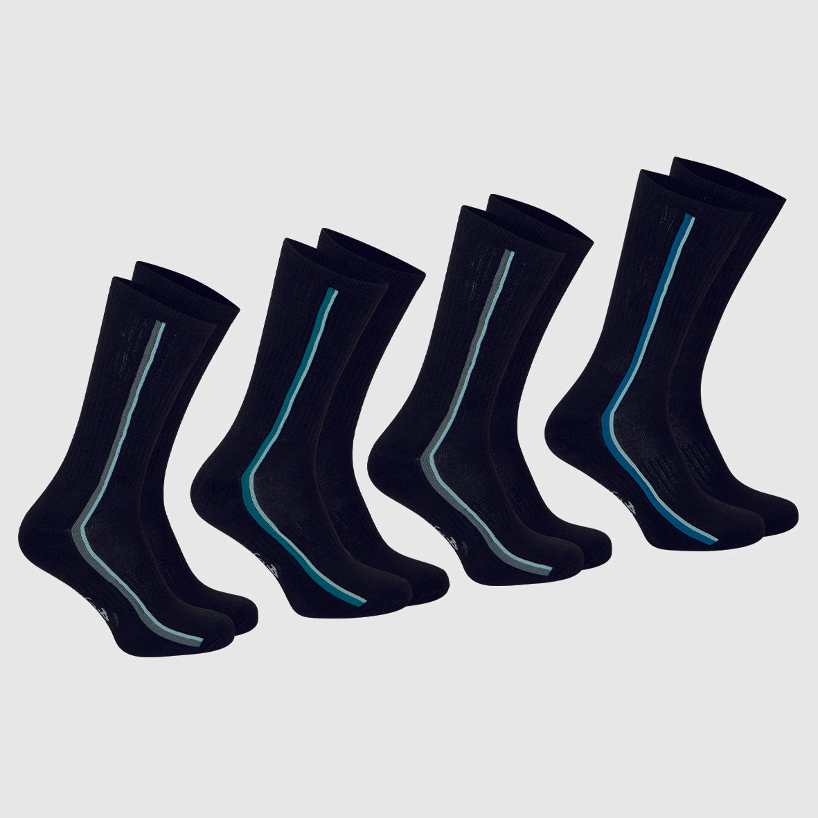Lot de 4 mi-chaussettes homme Odor Control Athena