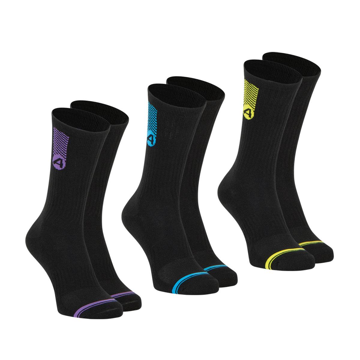 Lot de 3 paires de chaussettes mi-hautes homme Training Dry Athena