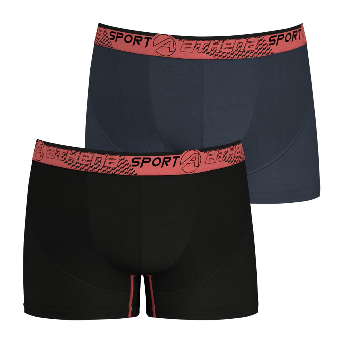 Lot de 2 boxers homme Running Athena