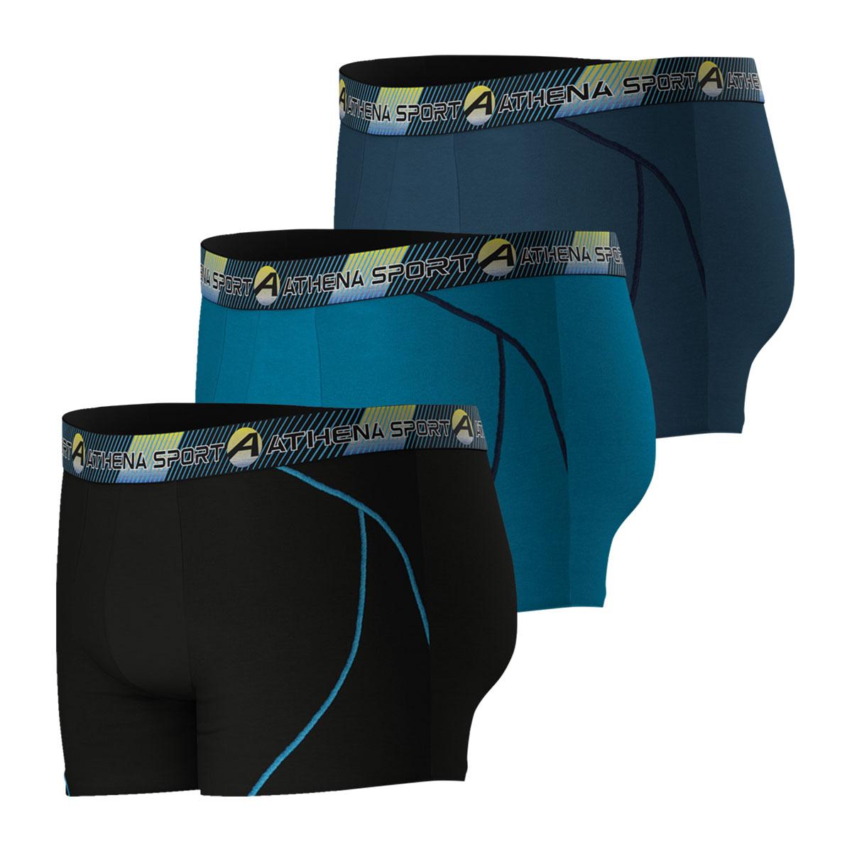 Lot de 3 boxers long homme Training Dry Athena