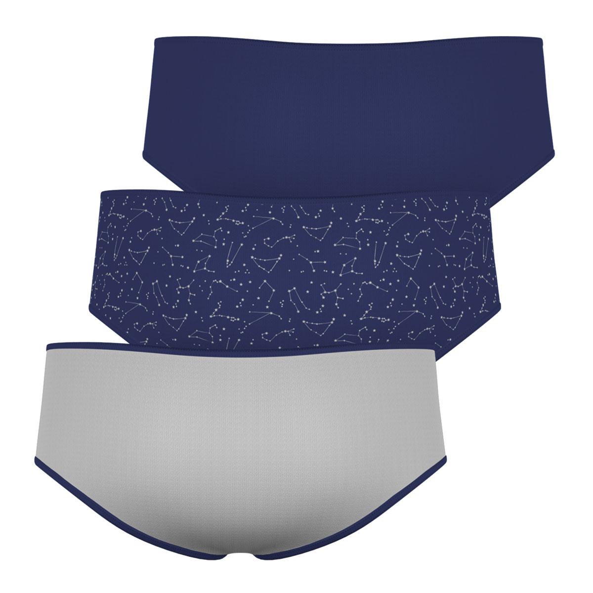 Lot de 3 boxers fille Ecopack Trio Mode Girl By Athena
