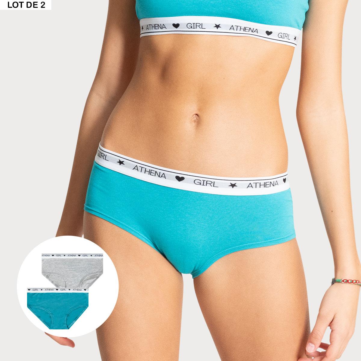 Lot de boxers Coton Ultra Doux by Athena Fille