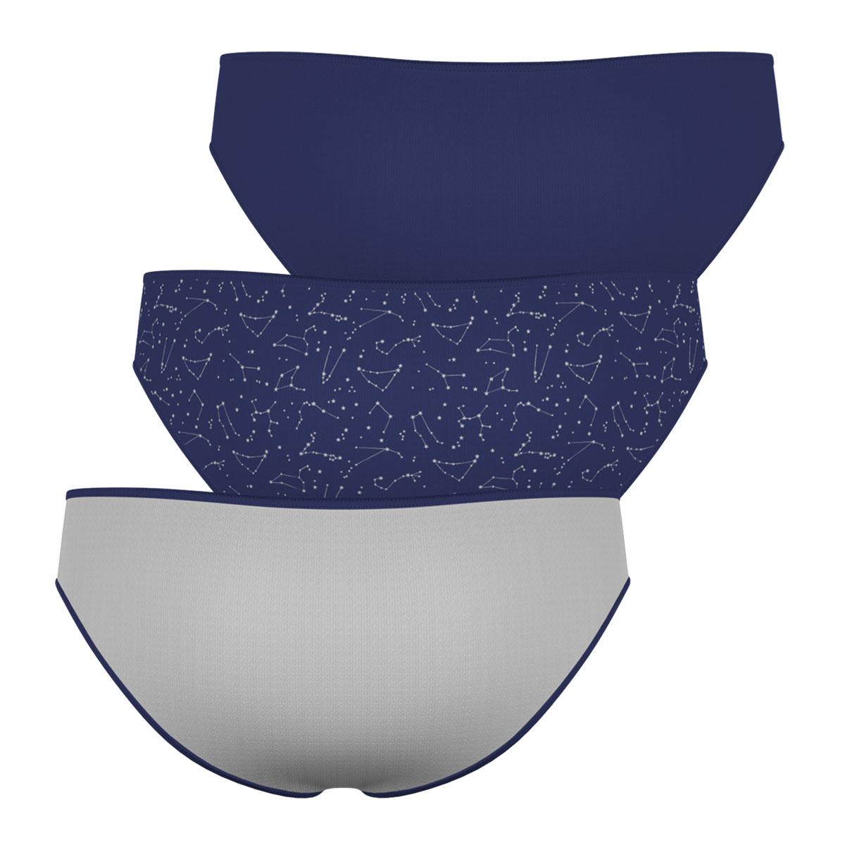 Lot de 3 slips fille Ecopack Trio Mode Girl by Athena