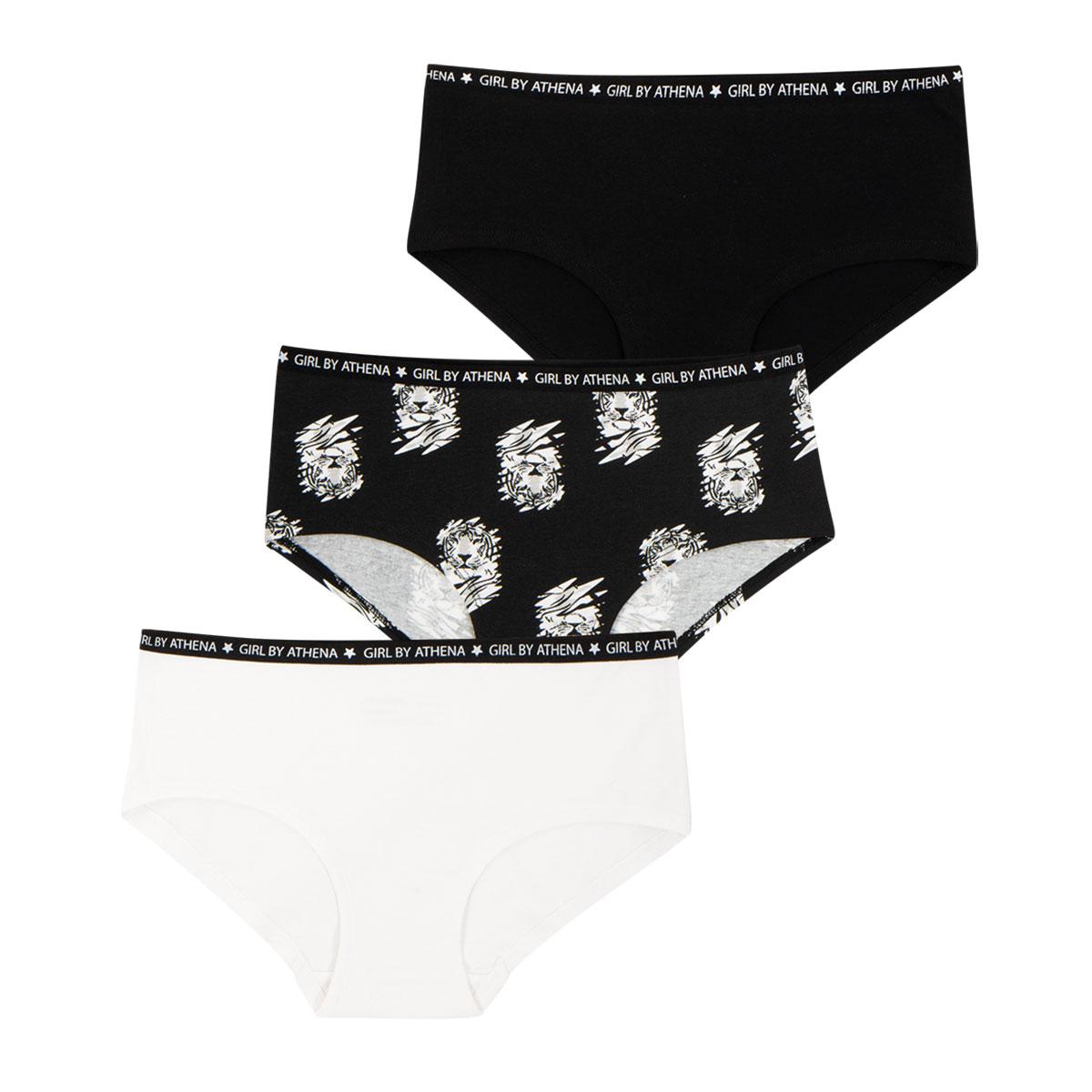 Lot de 3 boxers fille Ecopack Girl Mode Athena Fille