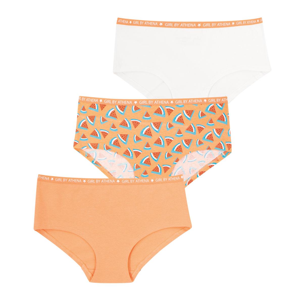 Lot de 3 boxers fille Ecopack Girl Mode Athena Fille
