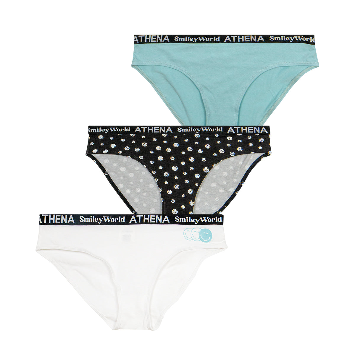 Lot de 3 culottes fille SmileyWorld® I Athena