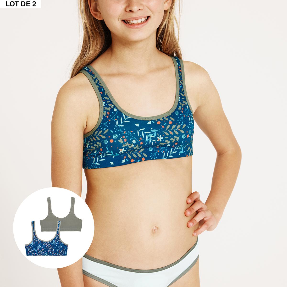 Lot de 2 brassières fille Ecopack Mode Girl by Athena