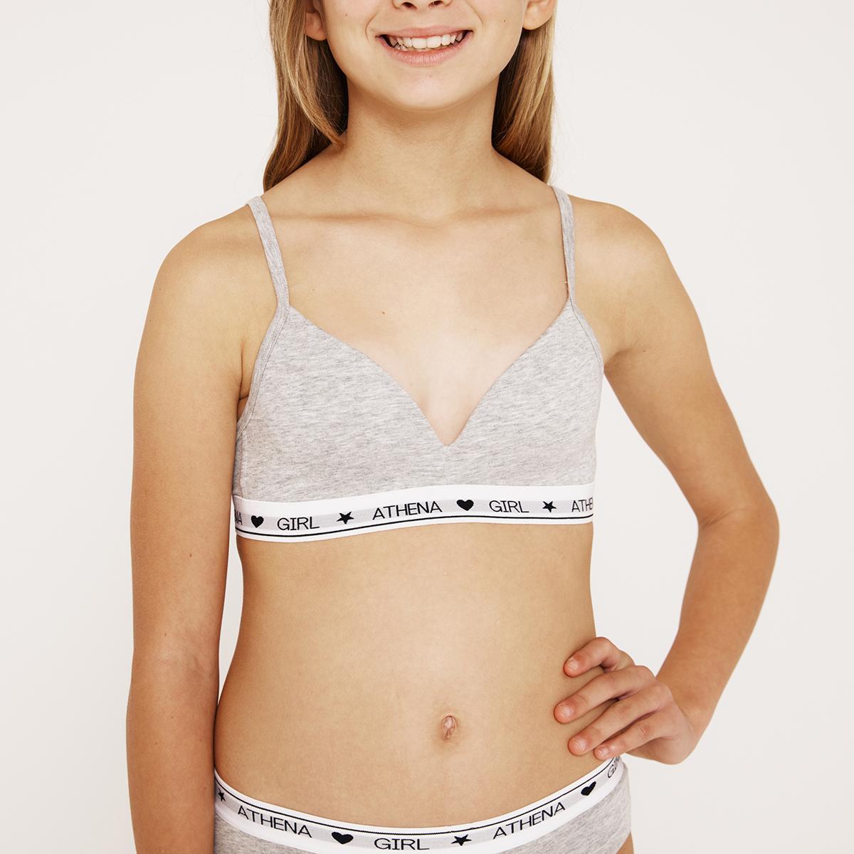 Soutien-gorge sans armature à coques fille Coton Ultra Doux Girl By Athena