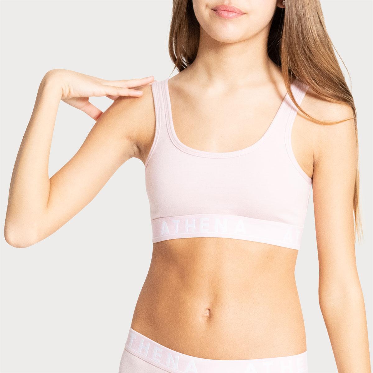 Brassière à bretelles larges fille Easy Color Athena Fille