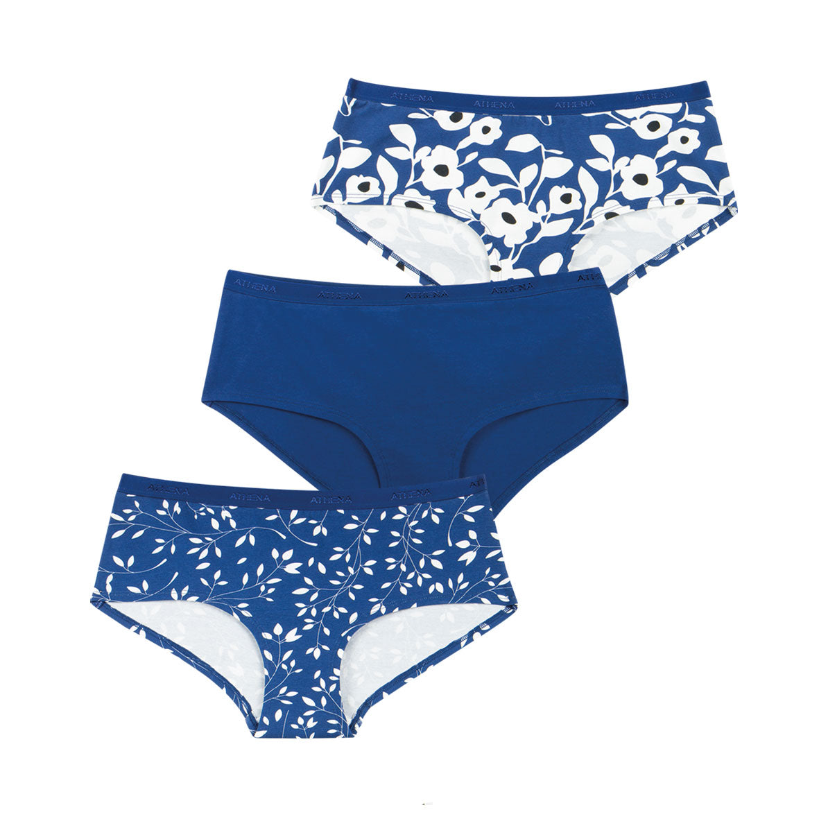Lot de 3 boxers femme Ecopack Mode Athena