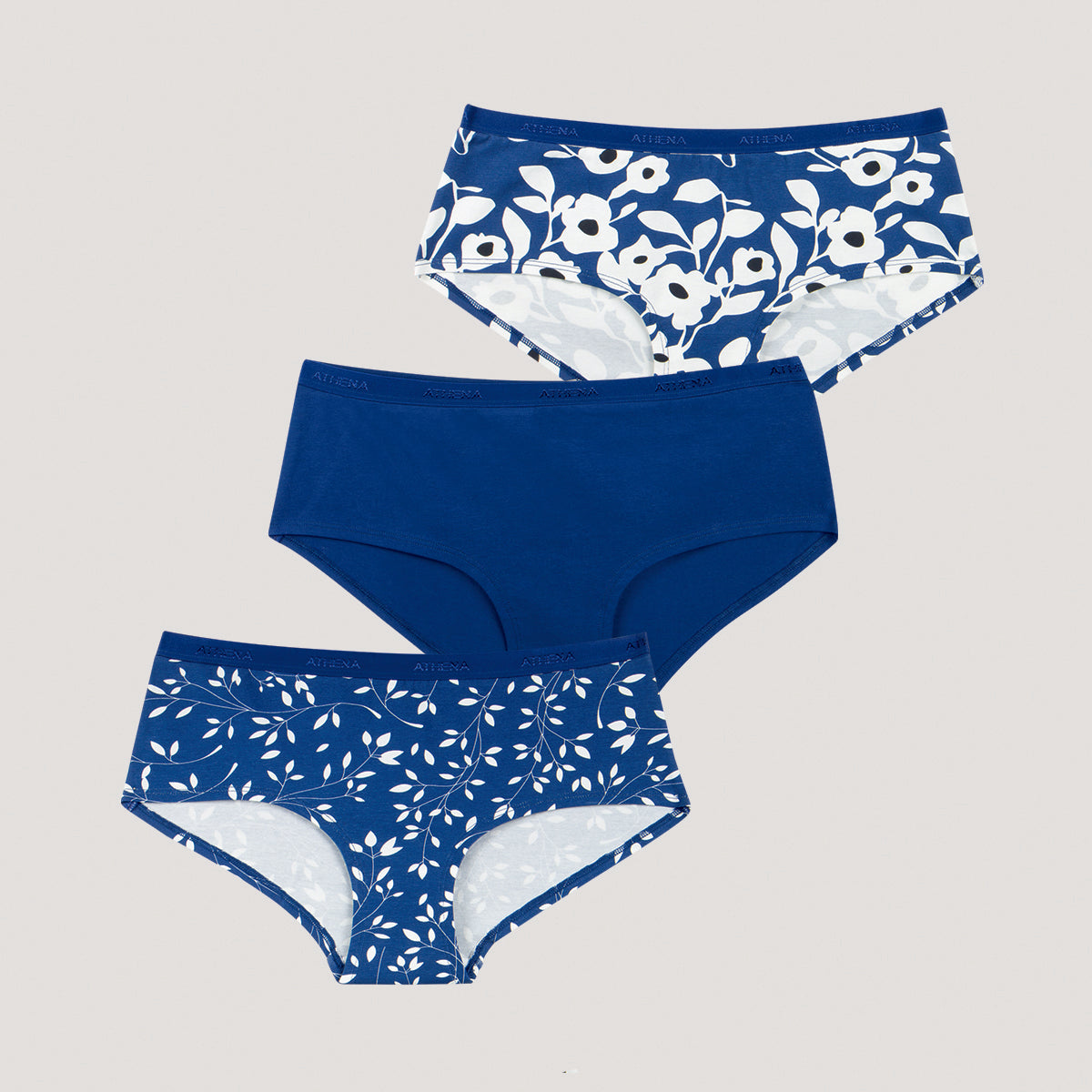 Lot de 3 boxers femme Ecopack Mode Athena