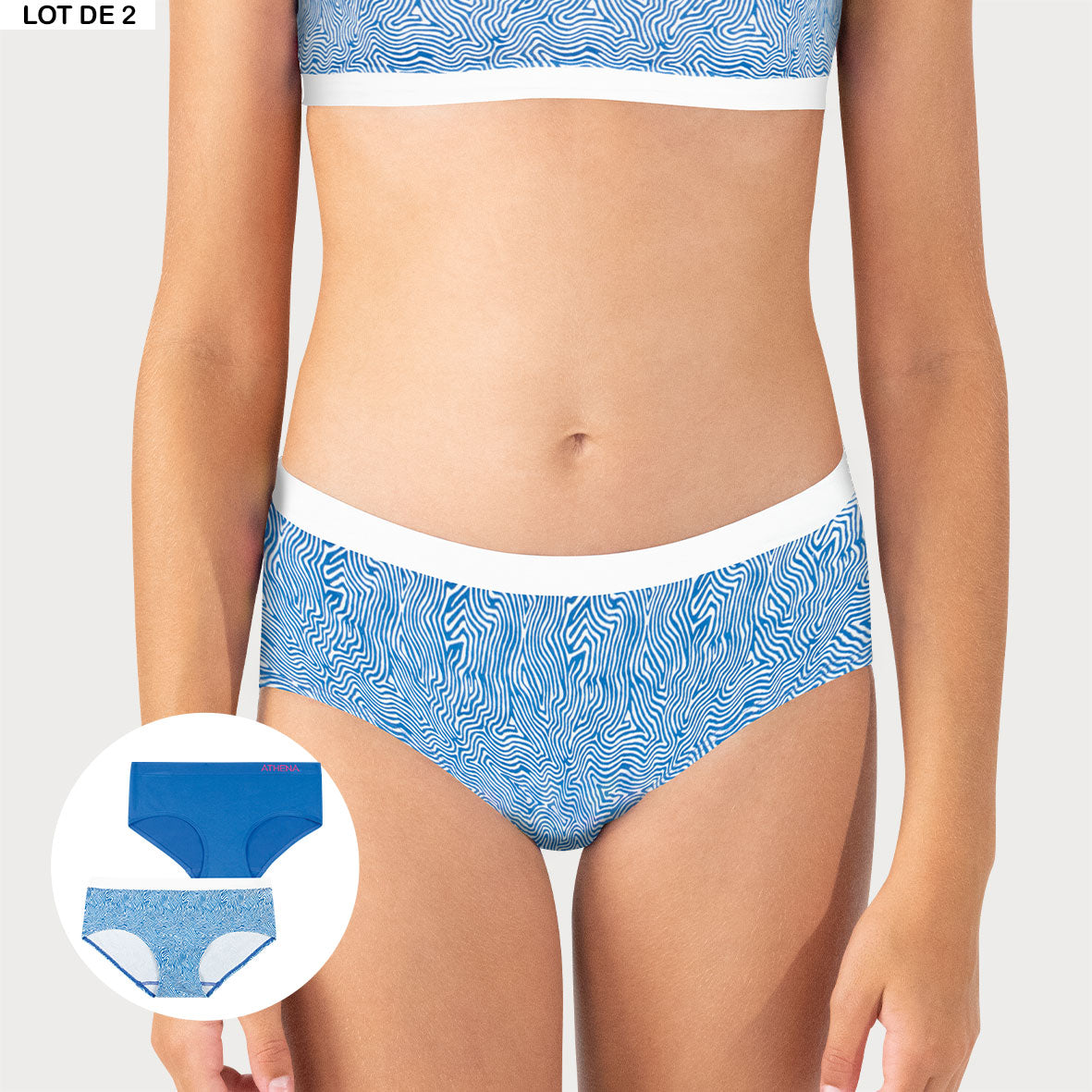 Lot de 2 boxers sans coutures Fashion Athena